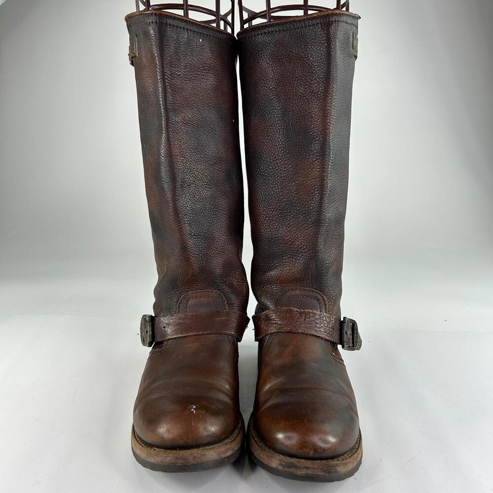 FRYE Veronica Slouch Women's Tall Boot US 7.5 B Leather Engineer Moto Boots - Picture 2 of 14